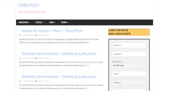 Desktop Screenshot of eximperu.com