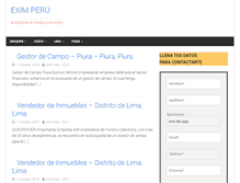 Tablet Screenshot of eximperu.com